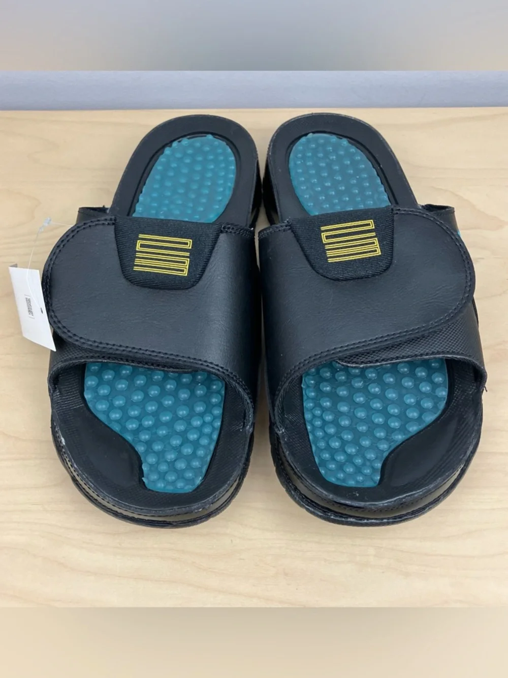 Air Jordan Men’s Size 8.0 Hydro Retro 11 XI Slide Gamma Blue Black Sandals NWT